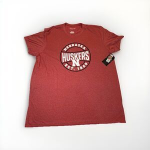 Nebraska Huskers Shirt Mens 2XL Red Captivating NCAA Graphic Tee NWT
